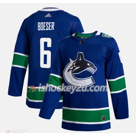 Mænd NHL Vancouver Canucks Trøje Brock Boeser 6 Adidas 2019-20 Blå Authentic